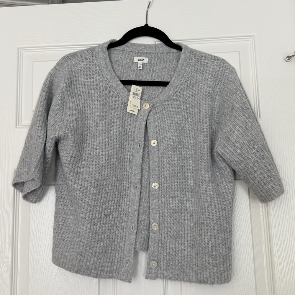 NWT AERIE SHORT SLEEVE CARDIGAN - Picture 3 of 6